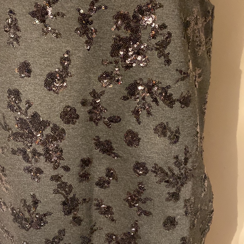 MaxMara Black Sequin Mini Dress L - Picture 6 of 14